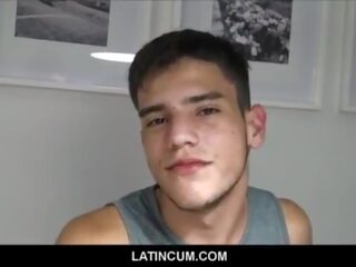 Straight Amateur Young Latino buddy Paid Cash For Gay Orgy