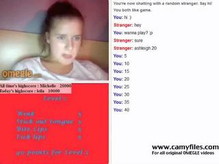 Girl Plays The Omegle Game