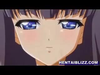 Koolitüdruk anime kuum imemine riist sisse a klassiruum