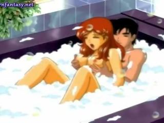 Hentai Redhead Having Sex In Bath