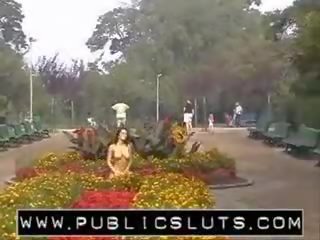 PublicSluts - Park posing