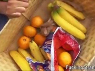 Hitchhiker Fruit Vendor Teen Diamond Monroe Fucked In Public
