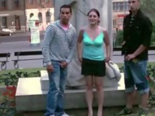 Group Of Teens PUBLIC Street Sex By A Famous Statue PART 1