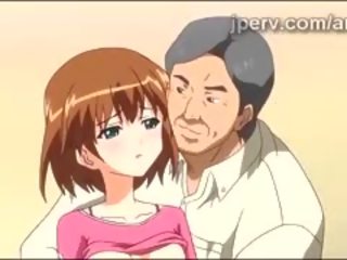 Kecil molek anime gadis sekolah mendapat smashed oleh matang besar zakar/batang